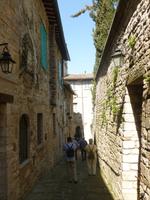 in den mittelalterlichen Gassen von Gubbio
