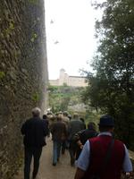Weg über das Viadukt in Spoleto