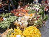 Gemüsestand auf dem Fischmarkt