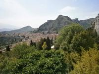 Ausblick vom Teatro Grecco in Taormina