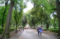 Spaziergang durch den Park der Villa Borghese
