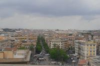 Ausblick von den Vatikanischen Museen auf die Stadt