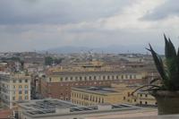 Ausblick von den Vatikanischen Museen auf die Stadt