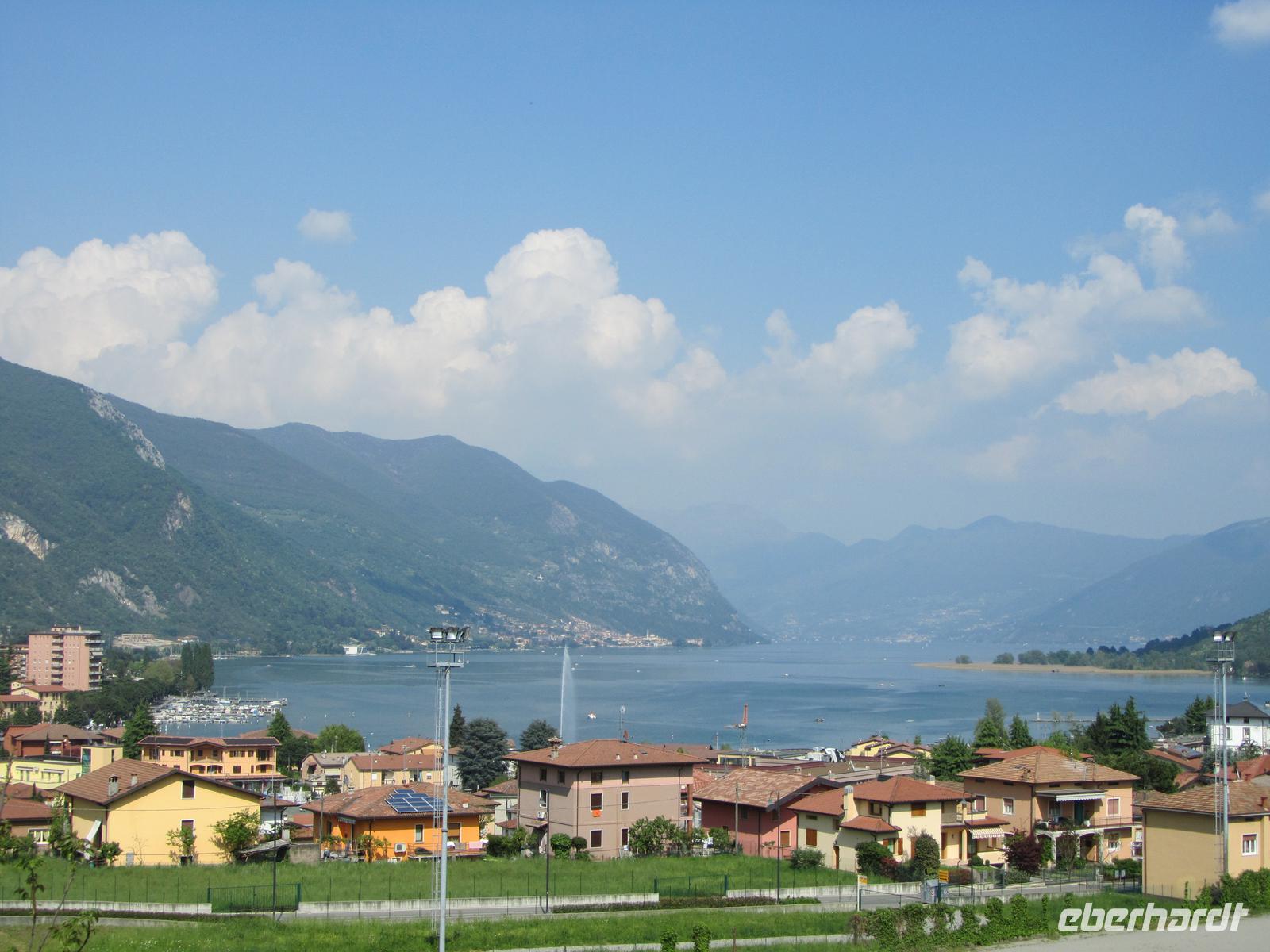 Blick auf den Iseo-See