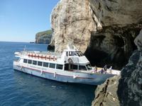 Anlegen an der Neptunsgrotte