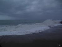 Stürmische See in Giardini Naxos 