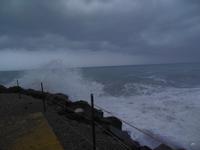 Stürmische See in Giardini Naxos 