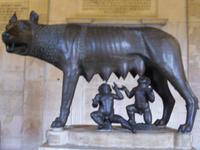 Die SÃ€ugende Wölfin im Museum