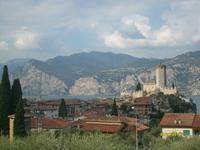 Blick zur Skaligerburg in Malcesine