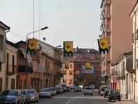 Asti-geschmückt für den Palio