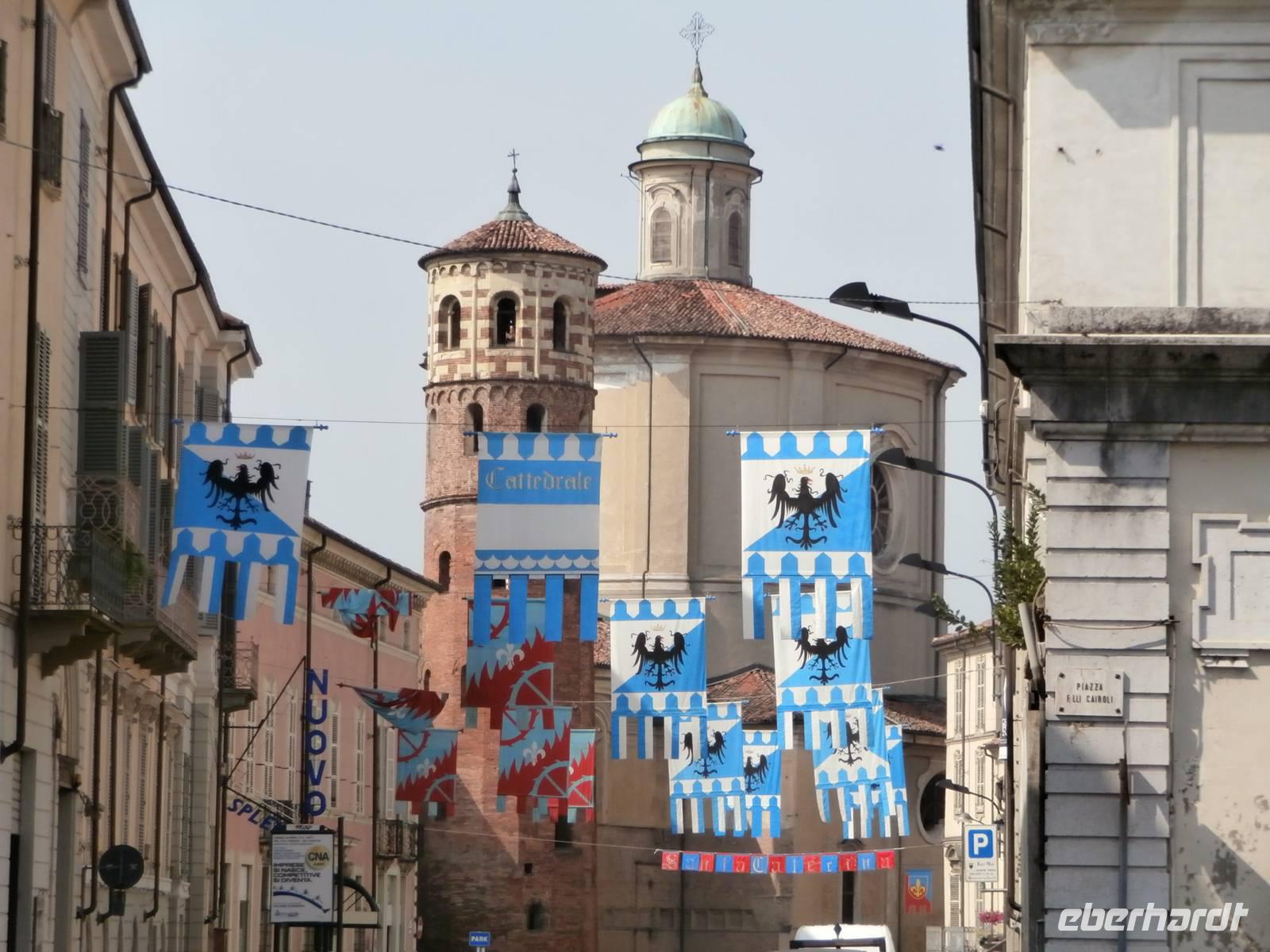 Asti-geschmückt für den Palio