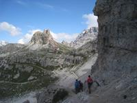 Bergpfad zur Drei-Zinnen-Hütte