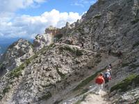 Bergpfad an den Gaiseln