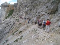 ausgesetzter Steig an den Gaiseln