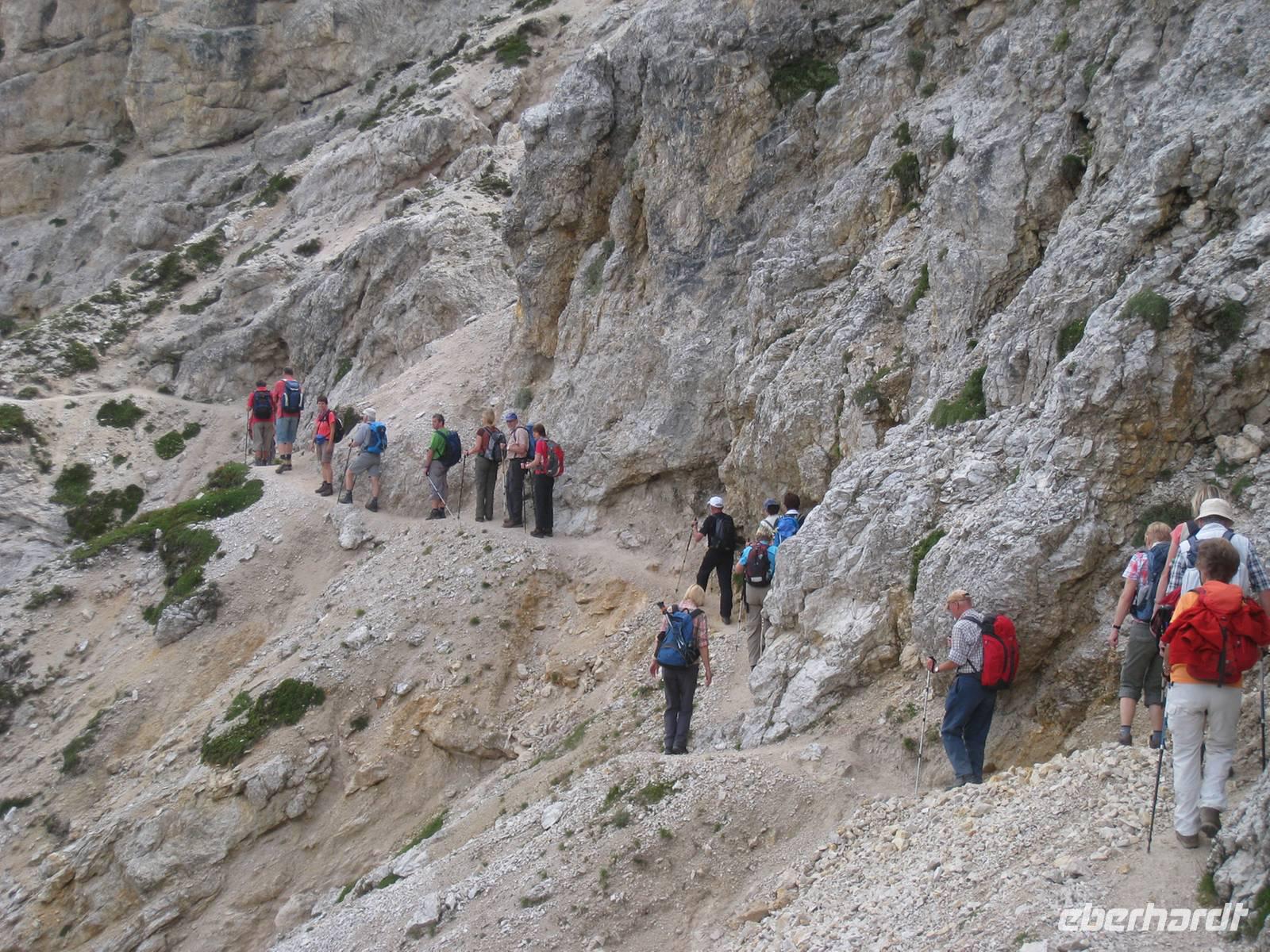 ausgesetzter Steig an den Gaiseln