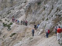 ausgesetzter Steig an den Gaiseln