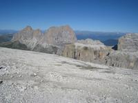´Langkofel und Plattkogel von der Sella