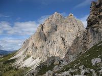 Die Berge am Grödner Joch