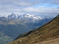 Blick zu den Stubaier Alpen