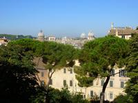 Ausblick von den Kapitolinischen Museen auf die Dächer Roms