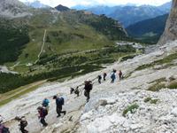 Am Lagazuoi - Rundweg in Serpentinen