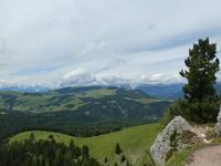 Blick vom Langkofel zur Seiser Alm