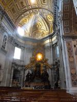 in der Peterskirche... (Berninis Cathedra Petri)