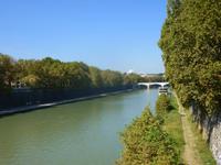 Blick von der Ponte Sisto auf den Tiber