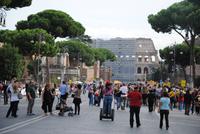 Via del Fori Imperial in Richtung Colosseo