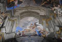 Jesuitenkirche - Deckengemälde Säulen optische Täuschung