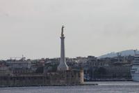 Ankunft in Messina (Madonnenstatue im Hafen)