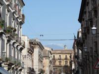 Stadtrundgang in Catania (Blick auf den Ätna)