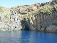 Fahrt von Lipari zur Insel Vulcano (Grotten)