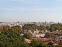 Blick vom Gianicolo auf Rom