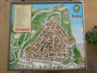 Karte der Mittelalterstadt Erice