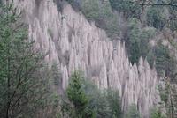 Erdpyramiden in der Nähe des Hotels in Lengmoos