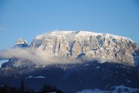 Schlern bei Nachmittagssonne auf dem Weg zum Hotel Spögler Lengmoos