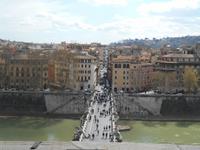 Besichtigung der Engelsburg (Blick auf die Engelsbrücke)