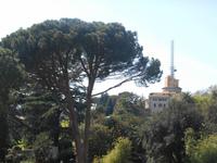 Ausblick von den Vatikanischen Museen in die Vatikanischen Gärten
