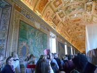 Besichtigung der Vatikanischen Museen (Galeria delle Carte Geografiche bzw. Galerie der Landkarten)