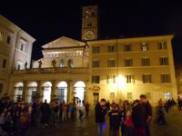 Lichter-Spaziergang (Kirche Santa Maria in Trastevere) 