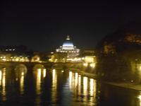 Lichter-Spaziergang (Blick auf den Petersdom)