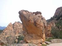 Bizzare Felsformationen in der Calanche