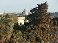 Blick vom Hotel Gianicolo zum Petersdom