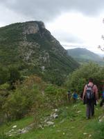 Abstieg von der Festung