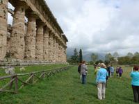 am Poseidon-Tempel in Paestum