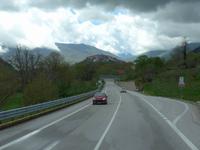 Fahrt im Dianotal auf der Schnellstrasse