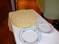 selbst gemachte Torte als Nachspeise