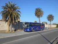 unser Reisebus in Santa Flavia