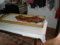 Beim Hirtenesse n in Orgosolo